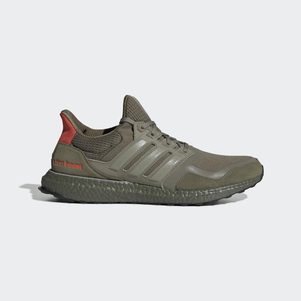 Adidas Men's Ultraboost S&L Running Shoes Khaki/Red Ireland EF1978